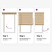 Jaluzea venetiană Manual Maro Deschis cu Model 213 x 40 cm PVC - WALTI WALTI