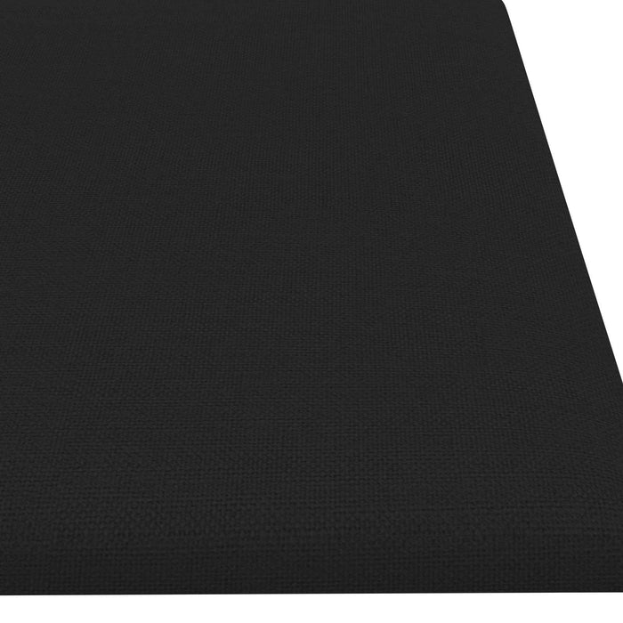 Tăblie de Pat pentru Perete 12 pcs Negru 60 x 15 cm țesătură - WALTI WALTI