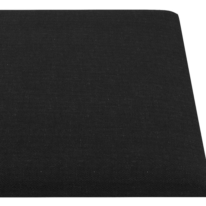 Tăblie de Pat pentru Perete 12 pcs Negru 90 x 15 cm țesătură - WALTI WALTI