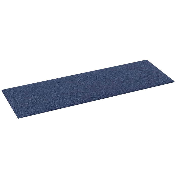 Tăblie de Pat pentru Perete 12 pcs albastru 90 x 30 cm țesătură - WALTI WALTI