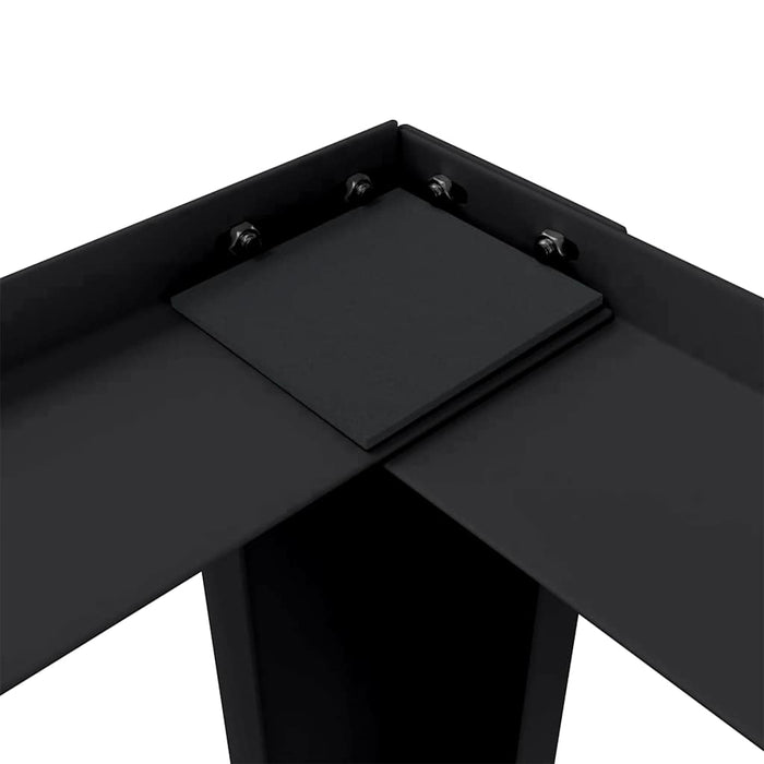 Suport pentru mașina de spălat 2 pcs Negru 127 x 54,5 x 32,5 cm - WALTI WALTI