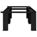 Suport pentru mașina de spălat 2 pcs Negru 127 x 54,5 x 32,5 cm - WALTI WALTI