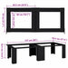 Suport pentru mașina de spălat 2 pcs Negru 127 x 54,5 x 32,5 cm - WALTI WALTI