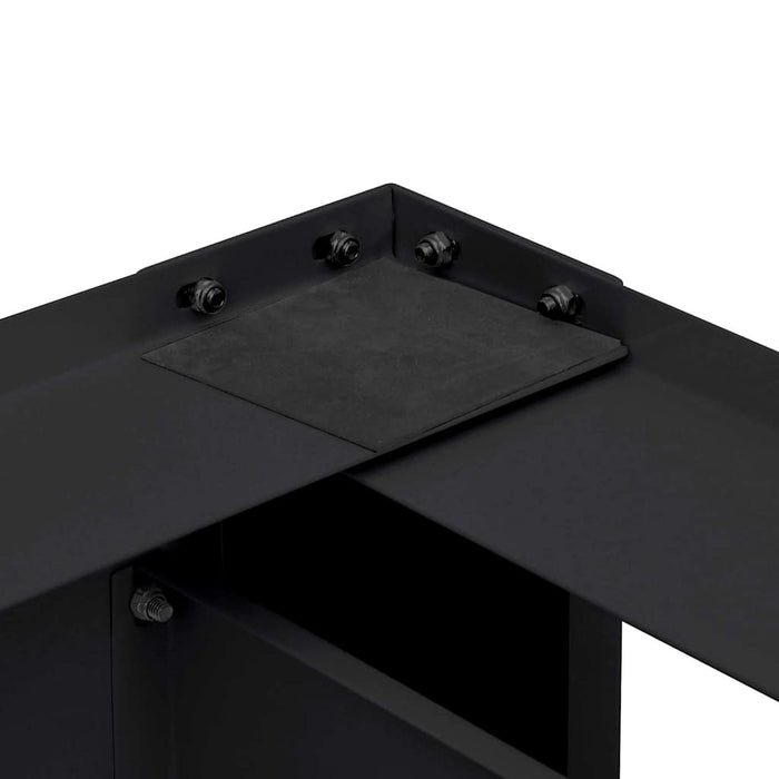 Suport pentru mașina de spălat 2 pcs Negru 127 x 54,5 x 32,5 cm - WALTI WALTI