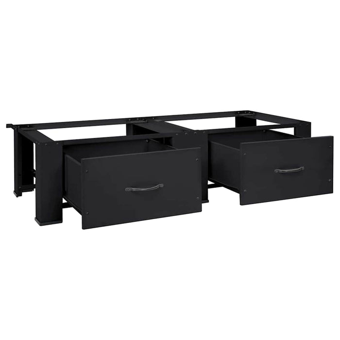 Suport pentru mașina de spălat 2 pcs Negru 127 x 54,5 x 32,5 cm - WALTI WALTI