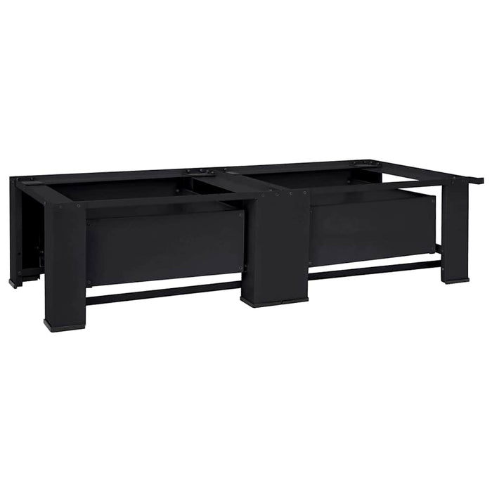 Suport pentru mașina de spălat 2 pcs Negru 127 x 54,5 x 32,5 cm - WALTI WALTI