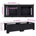 Suport pentru mașina de spălat 2 pcs Negru 127 x 54,5 x 32,5 cm - WALTI WALTI