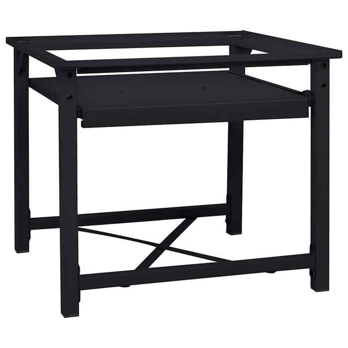 Suport pentru mașina de spălat Negru 60 x 56 x 52 cm Oțel - WALTI WALTI