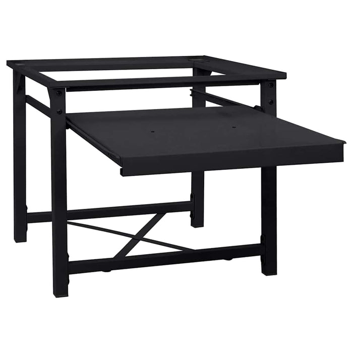 Suport pentru mașina de spălat Negru 60 x 56 x 52 cm Oțel - WALTI WALTI