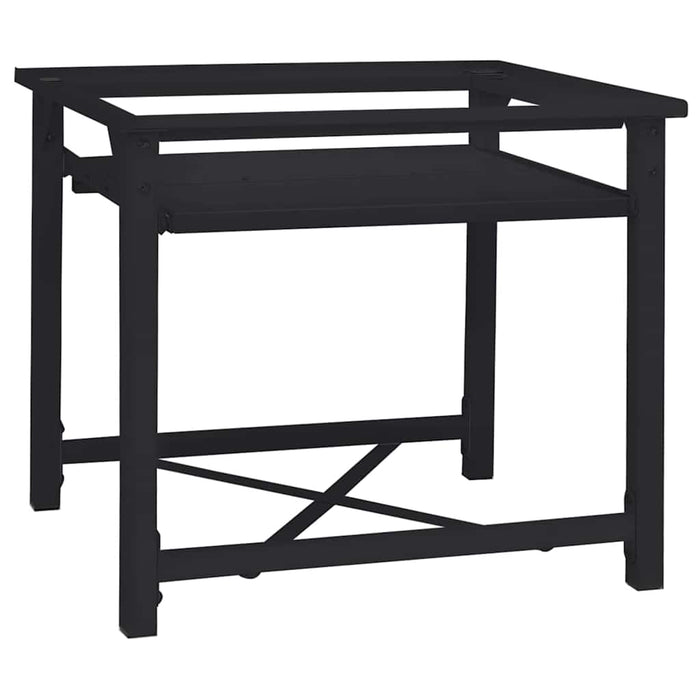 Suport pentru mașina de spălat Negru 60 x 56 x 52 cm Oțel - WALTI WALTI