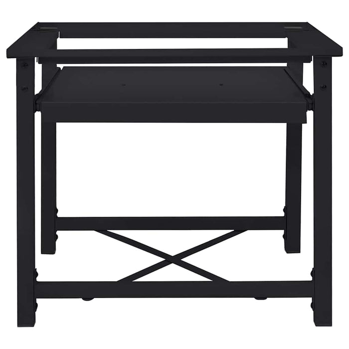 Suport pentru mașina de spălat Negru 60 x 56 x 52 cm Oțel - WALTI WALTI