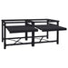 Suport pentru mașina de spălat 2 pcs Negru 120 x 56 x 52 cm - WALTI WALTI