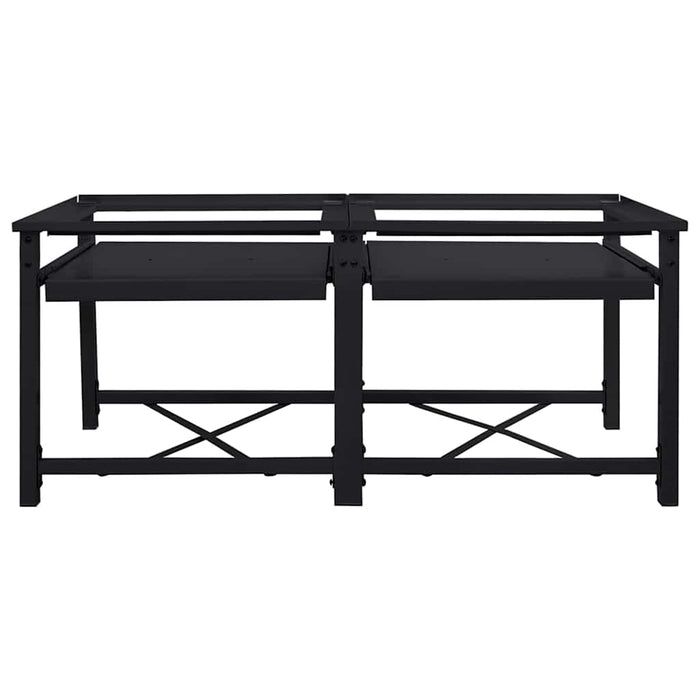 Suport pentru mașina de spălat 2 pcs Negru 120 x 56 x 52 cm - WALTI WALTI