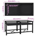 Suport pentru mașina de spălat 2 pcs Negru 120 x 56 x 52 cm - WALTI WALTI
