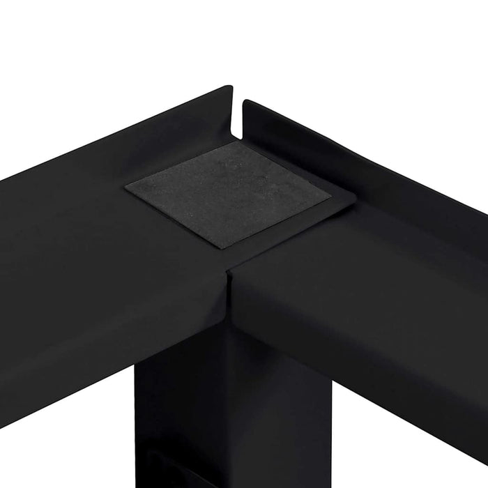 Suport pentru mașina de spălat 2 pcs Negru Oțel - WALTI WALTI