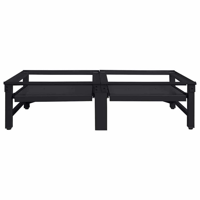 Suport pentru mașina de spălat 2 pcs Negru Oțel - WALTI WALTI