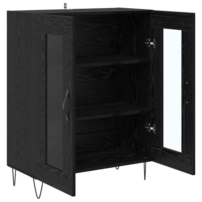 Bufet Stejar Negru 69,5 x 34 x 90 cm Lemn compozit - WALTI WALTI