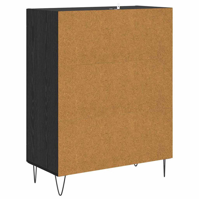 Bufet Stejar Negru 69,5 x 34 x 90 cm Lemn compozit - WALTI WALTI