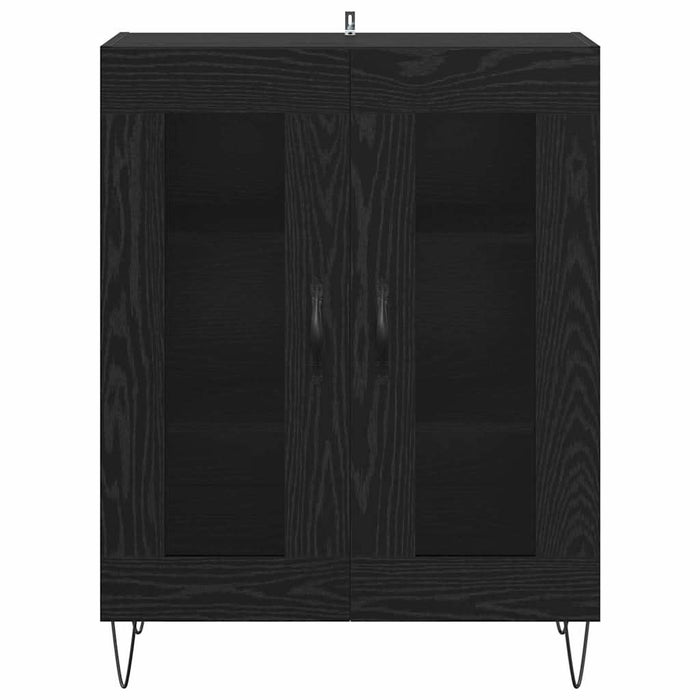 Bufet Stejar Negru 69,5 x 34 x 90 cm Lemn compozit - WALTI WALTI