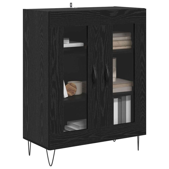 Bufet Stejar Negru 69,5 x 34 x 90 cm Lemn compozit - WALTI WALTI