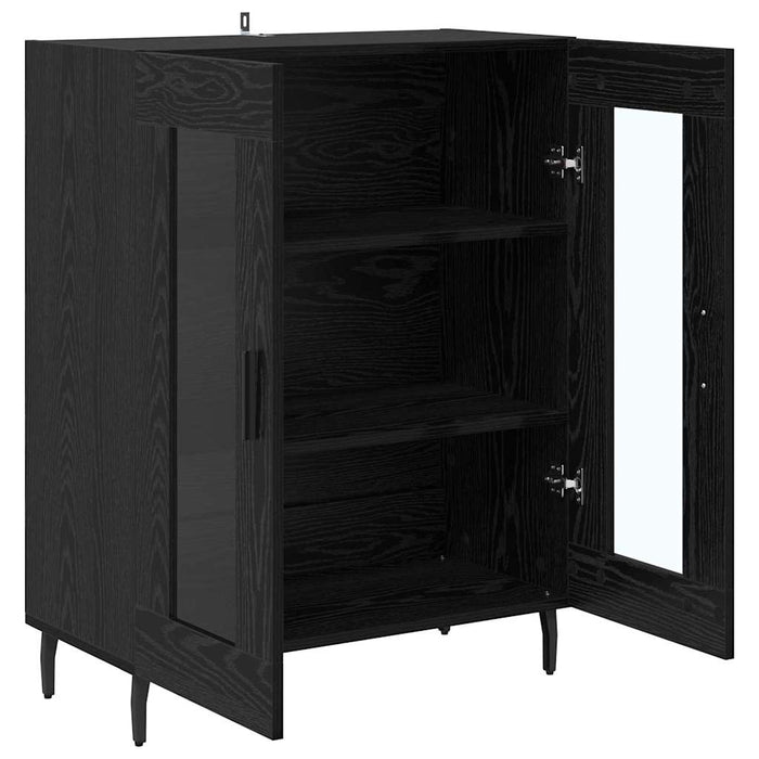 Bufet Stejar Negru 69,5 x 34 x 90 cm Lemn compozit - WALTI WALTI