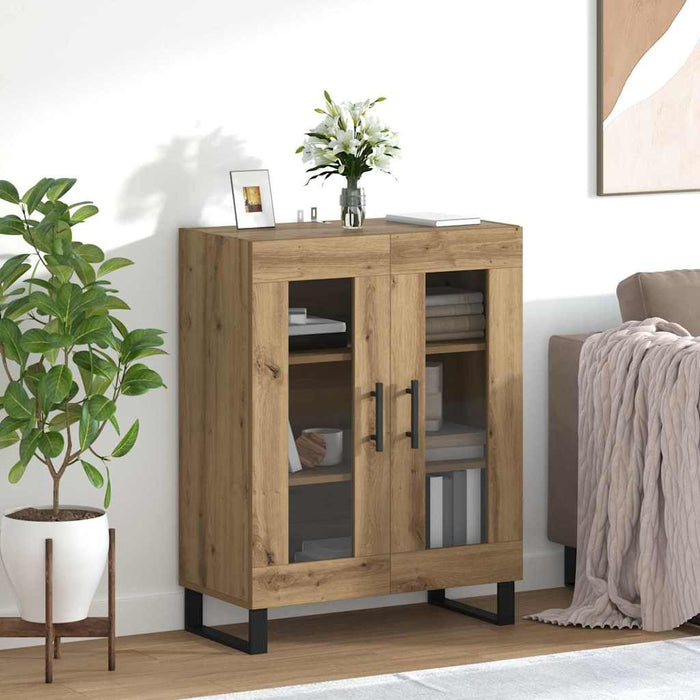 Bufet Stejar Artizanal 69,5 x 34 x 90 cm Lemn compozit - WALTI WALTI