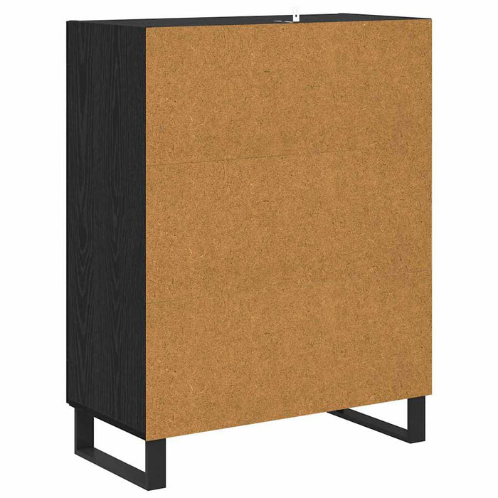Bufet Stejar Negru 69,5 x 34 x 90 cm Lemn compozit - WALTI WALTI