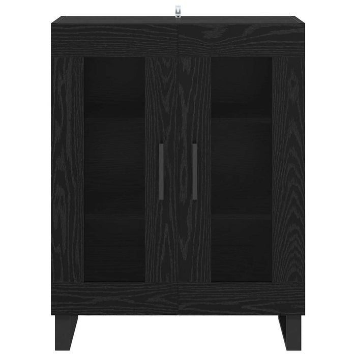 Bufet Stejar Negru 69,5 x 34 x 90 cm Lemn compozit - WALTI WALTI
