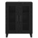 Bufet Stejar Negru 69,5 x 34 x 90 cm Lemn compozit - WALTI WALTI