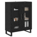 Bufet Stejar Negru 69,5 x 34 x 90 cm Lemn compozit - WALTI WALTI