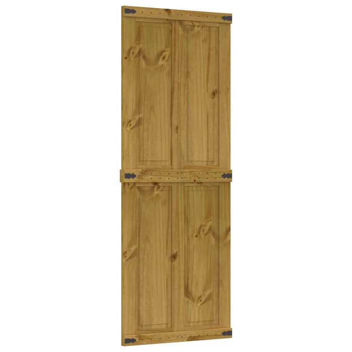 Ușă hambar Corona Maro Miere 70 x 210 cm Lemn masiv de pin - WALTI WALTI