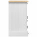 Noptieră Corona Alb 35 x 32,5 x 58 cm Lemn de pin masiv - WALTI WALTI