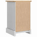 Noptieră Corona Alb 35 x 32,5 x 58 cm Lemn de pin masiv - WALTI WALTI