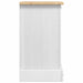 Noptieră Corona Alb 35 x 32,5 x 58 cm Lemn de pin masiv - WALTI WALTI