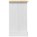 Noptieră cu sertar Alb 45 x 35 x 64 cm Lemn de pin masiv - WALTI WALTI