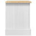 Noptieră cu sertar Alb 53 x 39 x 47 cm Lemn de pin masiv - WALTI WALTI