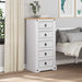 Noptieră Corona Alb 53 x 39 x 103 cm Lemn de pin masiv - WALTI WALTI