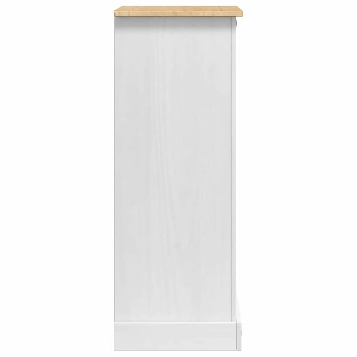 Noptieră Corona Alb 53 x 39 x 103 cm Lemn de pin masiv - WALTI WALTI