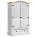 Dulap cu sertar Corona Alb 101 x 52 x 170 cm Lemn de pin masiv - WALTI WALTI