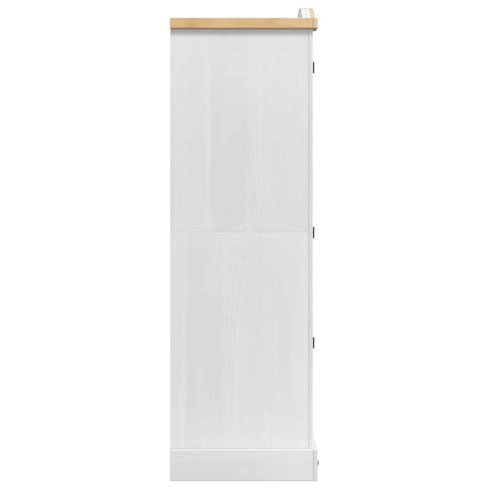 Dulap cu sertar Corona Alb 101 x 52 x 170 cm Lemn de pin masiv - WALTI WALTI