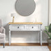 Masă laterală cu sertar Alb 115 x 46 x 73 cm Lemn de pin masiv - WALTI WALTI