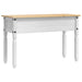 Masă laterală cu sertar Alb 115 x 46 x 73 cm Lemn de pin masiv - WALTI WALTI