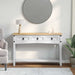 Masă laterală Alb 114 x 34,5 x 73 cm Lemn de pin masiv - WALTI WALTI