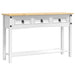 Masă laterală Alb 114 x 34,5 x 73 cm Lemn de pin masiv - WALTI WALTI