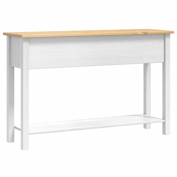 Masă laterală Alb 114 x 34,5 x 73 cm Lemn de pin masiv - WALTI WALTI