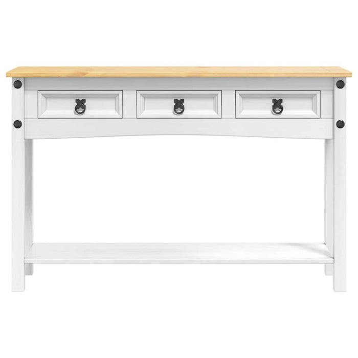 Masă laterală Alb 114 x 34,5 x 73 cm Lemn de pin masiv - WALTI WALTI