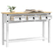 Masă laterală Alb 114 x 34,5 x 73 cm Lemn de pin masiv - WALTI WALTI
