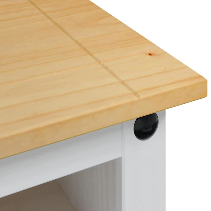 Cabinet TV Corona Alb 100 x 40 x 52 cm Lemn de pin masiv - WALTI WALTI