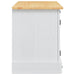 Cabinet TV Corona Alb 100 x 40 x 52 cm Lemn de pin masiv - WALTI WALTI