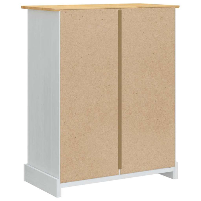 Cufere de Depozitare Alb 92 x 48 x 114 cm Lemn de pin masiv - WALTI WALTI